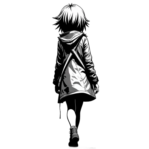 Custom Tee Shirts: Enigmatic Figure in Trench Coat - Anime Mystery