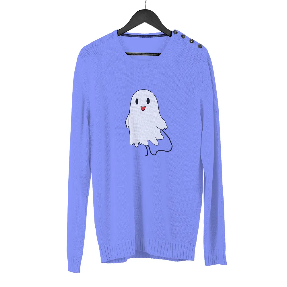 Friendly Ghost TShirt Design: Boo's Joyful Spirit|cute shirts for valentine's day