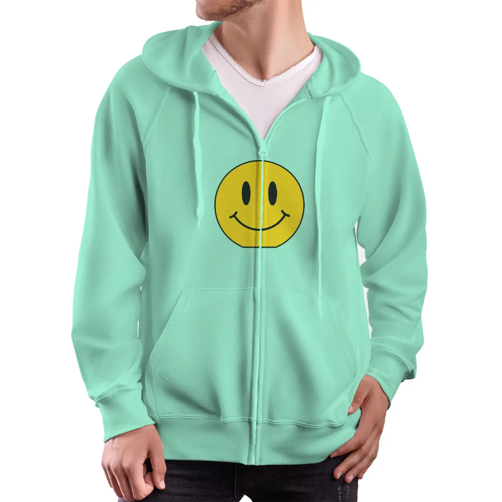 Custom T-Shirt Printing: Spread Joy with the Iconic Smiley Face|mardi gras smiley face sweatshirt