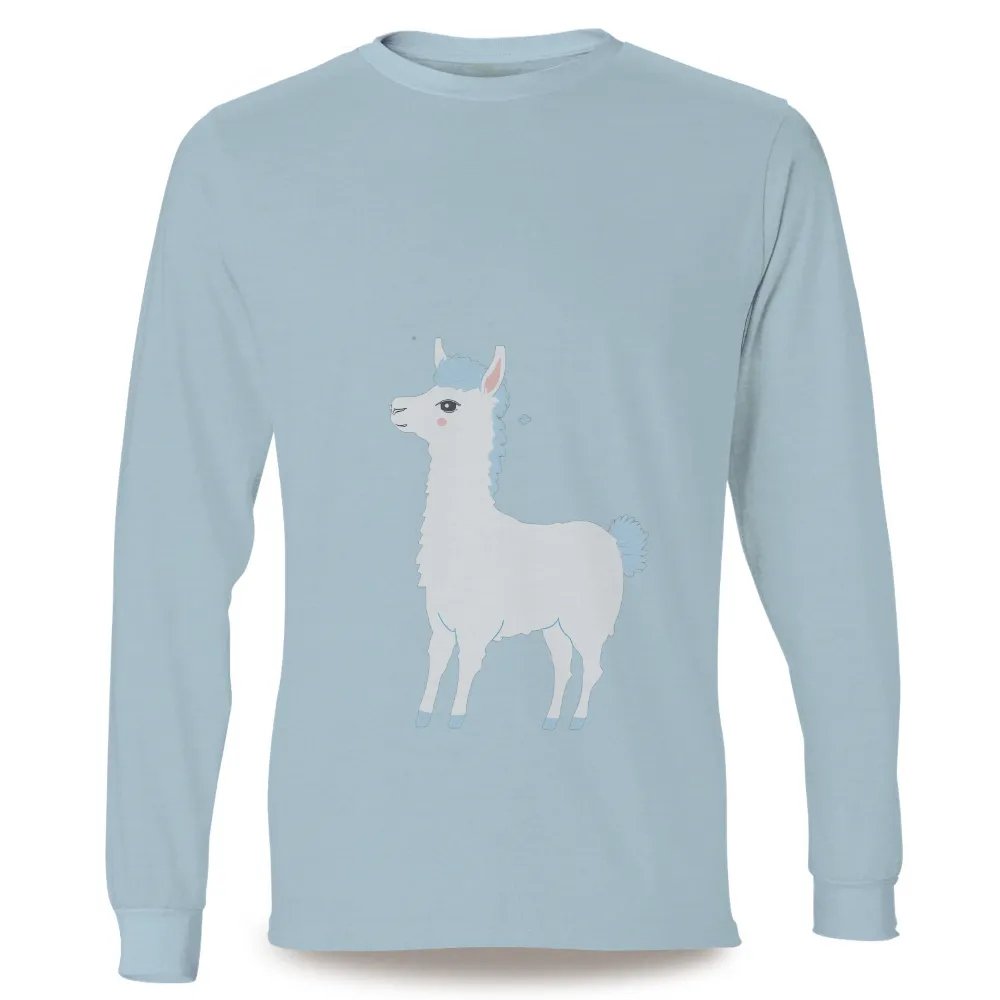 T-Shirts Design: Luna the Alpaca - Whimsical Adventure and Joy|pokemon magic shirt