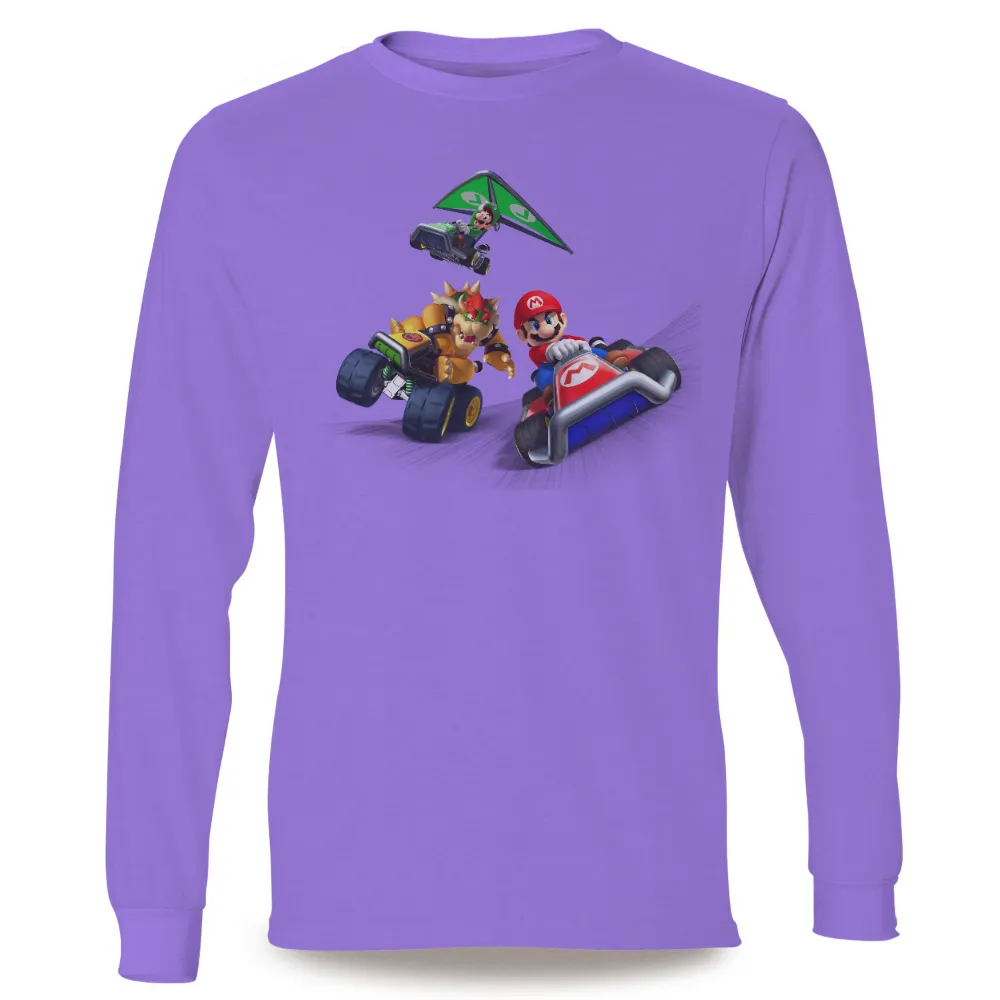 Graphic Tees: Mario Kart Racing Adventure|fun summer button down shirts