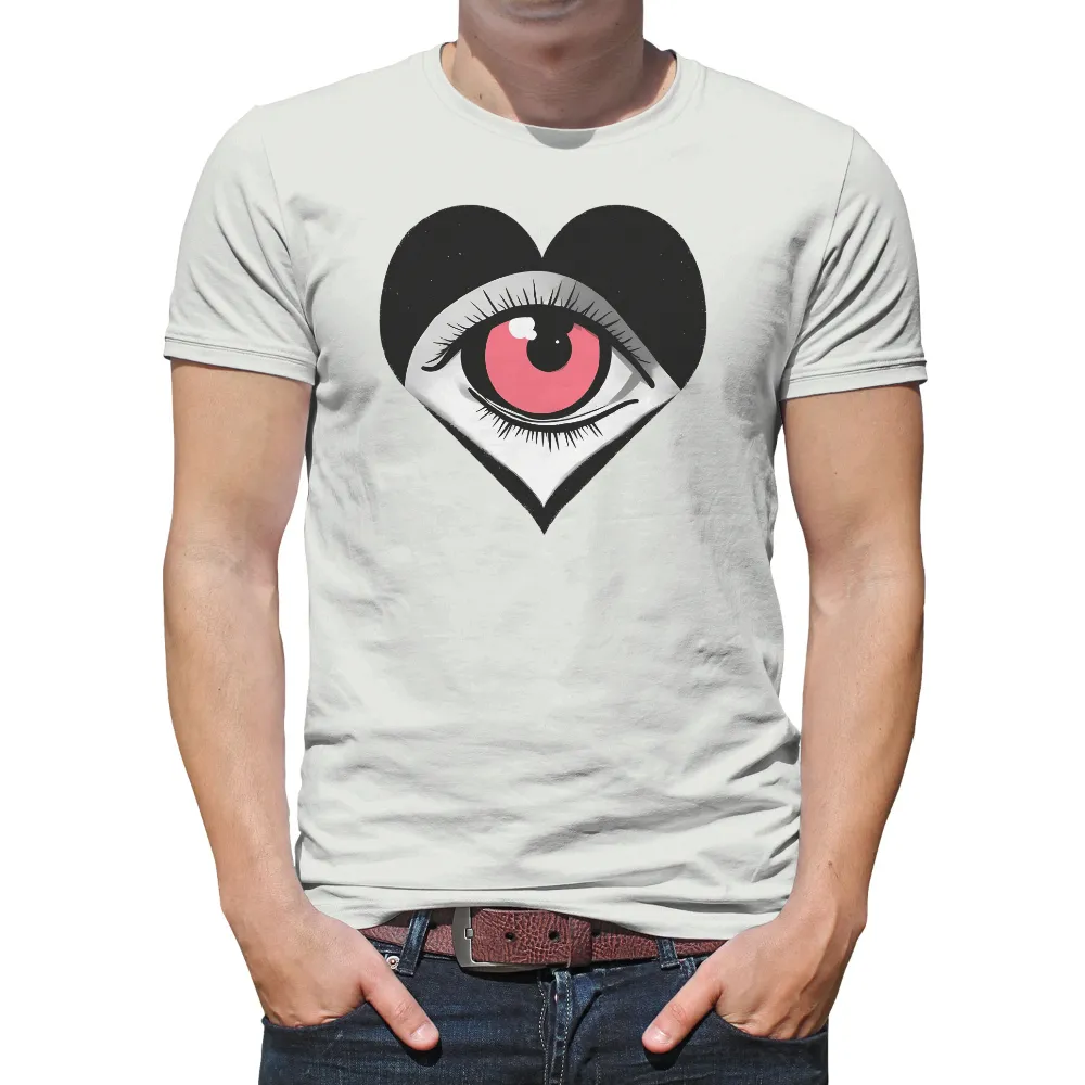 T-Shirt Printing: Pink Eye Heart - Love and Compassion|i love my redneck boyfriend shirt