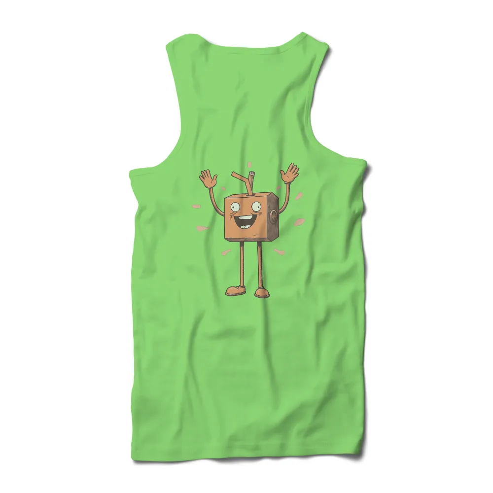 Graphic Tees: Jiggly Juice - A Symbol of Joy and Happiness|cartoon character with blue shirt