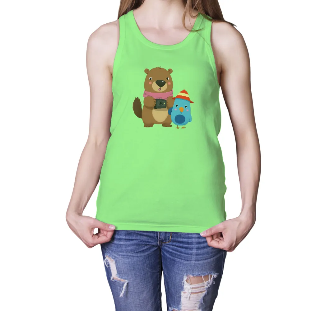 T-Shirts Pattern: Benny the Beaver and Bree the Bird Capture Adventures|adventure time star wars shirt