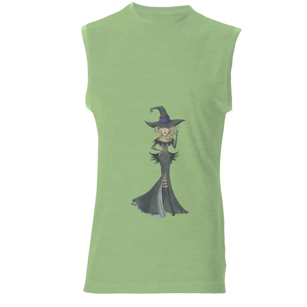 Custom Tee Shirts: Enchanted Witch in Halloween Spirit|leg avenue women's casual halloween long sleeve shirt dress