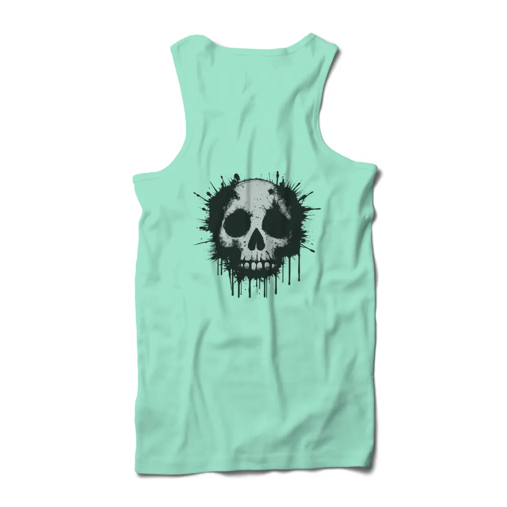 Tee Shirts Printed: Grunge Skull Art|it's a beautiful day to destroy the patriarchy