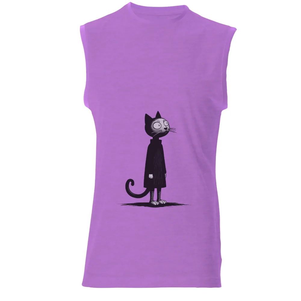 Graphic Tees: Whiskers the Guardian - Artistic Night Watcher|doja cat t shirt hot topic