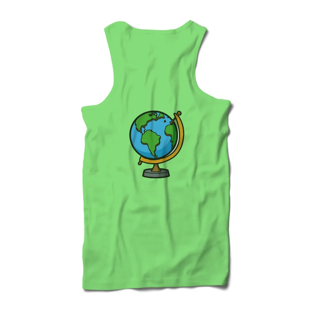 Custom Tee Shirts: Globe Design for Global Unity|travel eat repeat t shirt