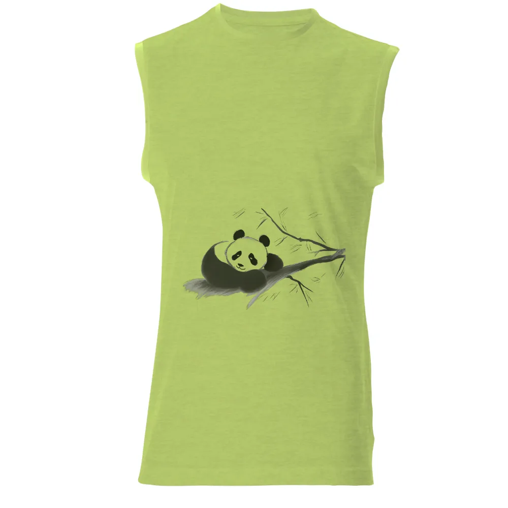 TShirt Design: Panda Swing - Artistic Nature-Inspired Joy|guns whiskey beer and freedom flag