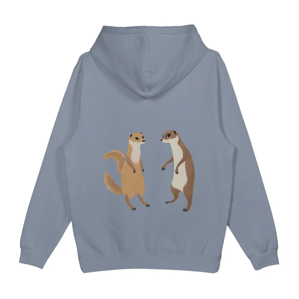 Graphic Tees: Whimsical Meerkats - Friendship and Joy|wildlife t shirt online