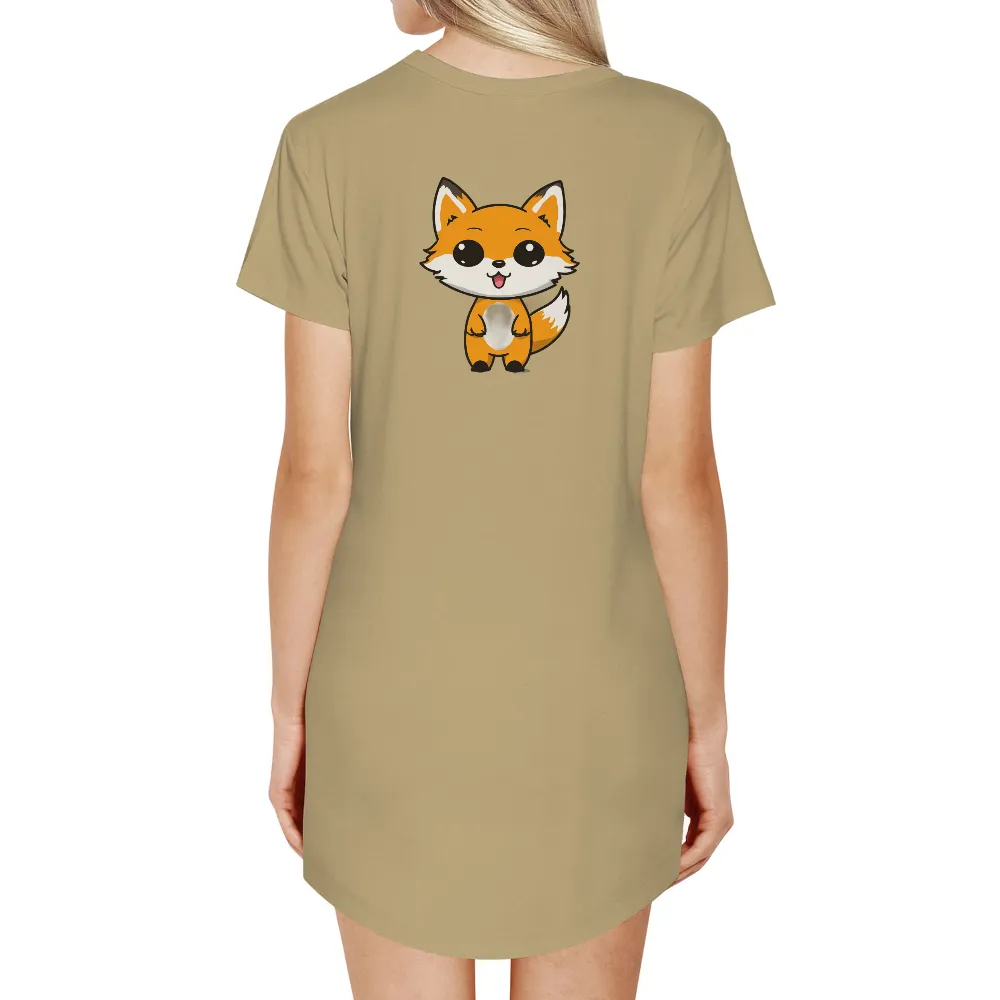 T-Shirts Design: Embrace Joy with Fuzzy the Fox|t shirt roblox cute