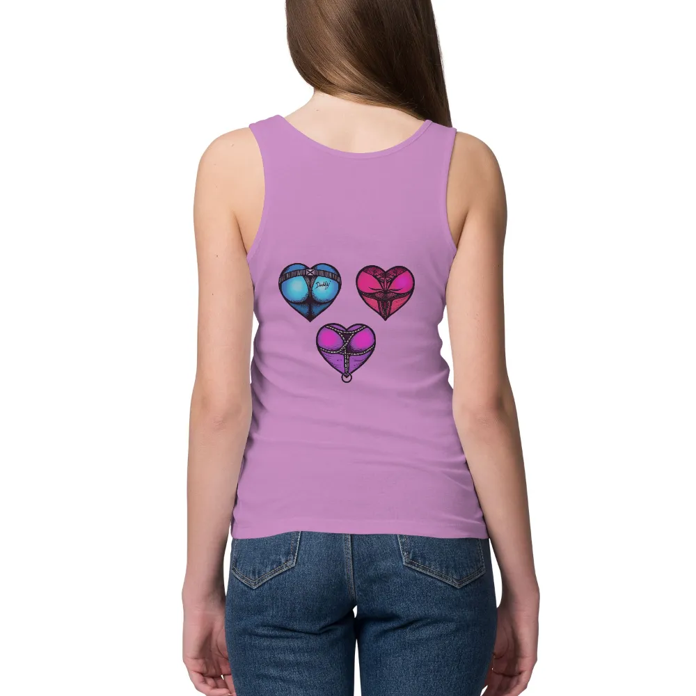 Tee Shirts Printed: Retro Hearts - Vintage & Retro, Emotion, Mystery|80s wwf t shirts