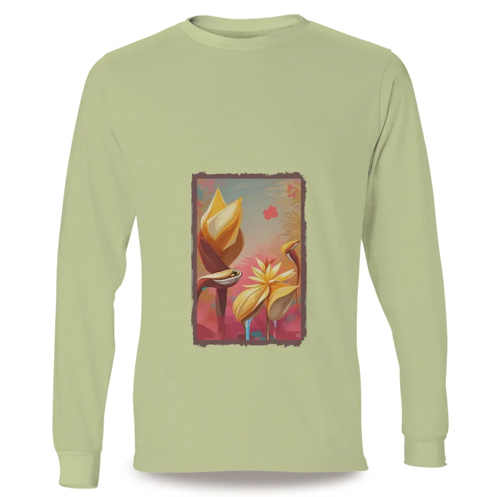 T-Shirts Custom: Whimsical Flower Garden | Artistic Designs| fantastical garden