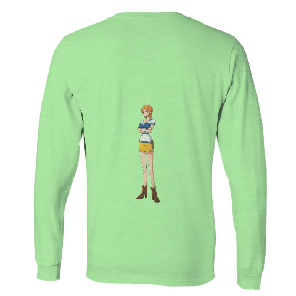 Custom T-Shirt Printing: Nami's Adventure Spirit|sun protective clothing mens shirts