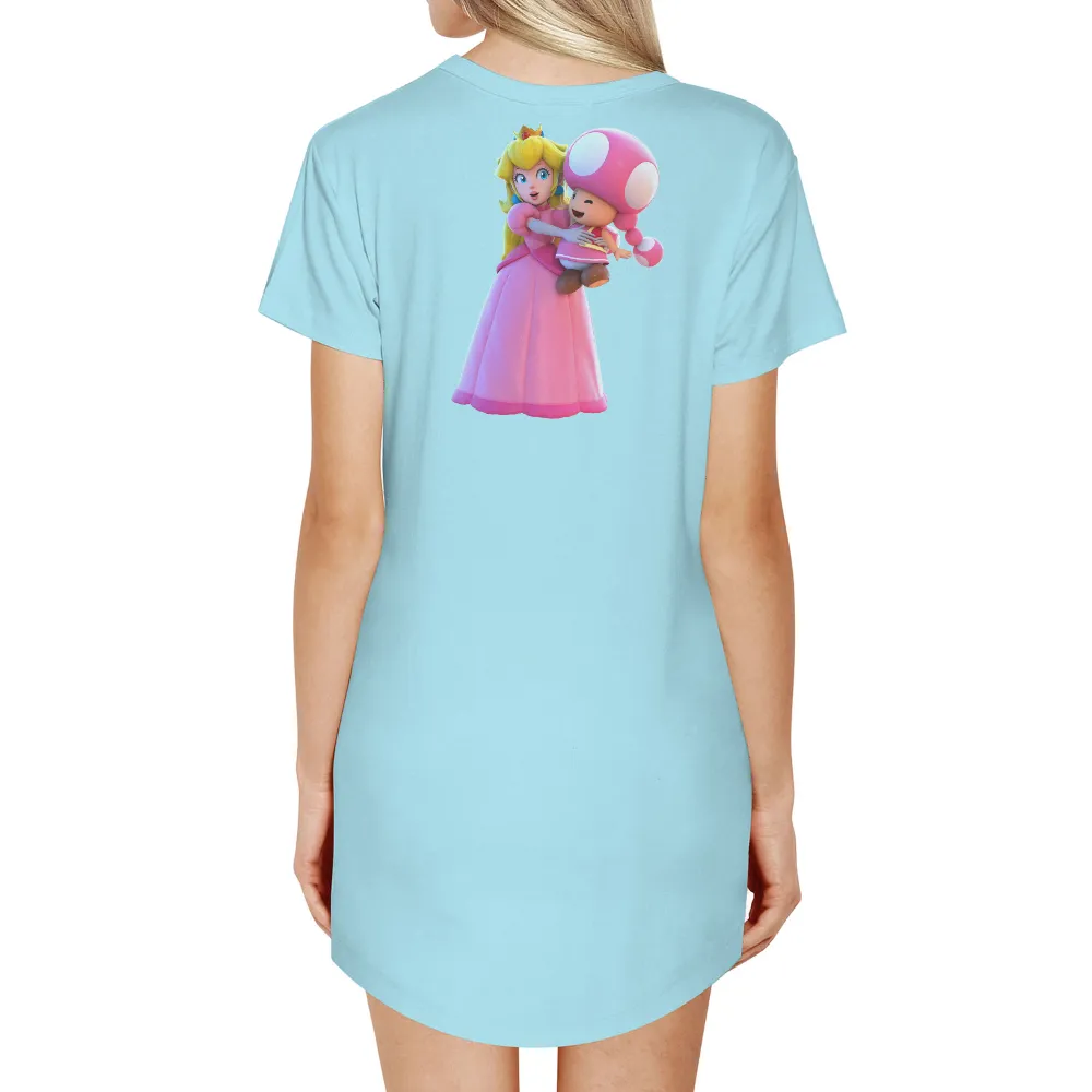 T-Shirts Custom: Princess Peach and Toadette Friendship|princess leia gold bikini t shirt