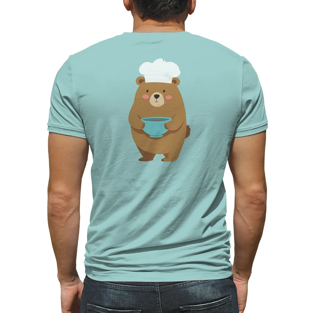 TShirt Printing: Benny the Chef Bear Brings Joy Through Cooking|cute valentine womens t shirts