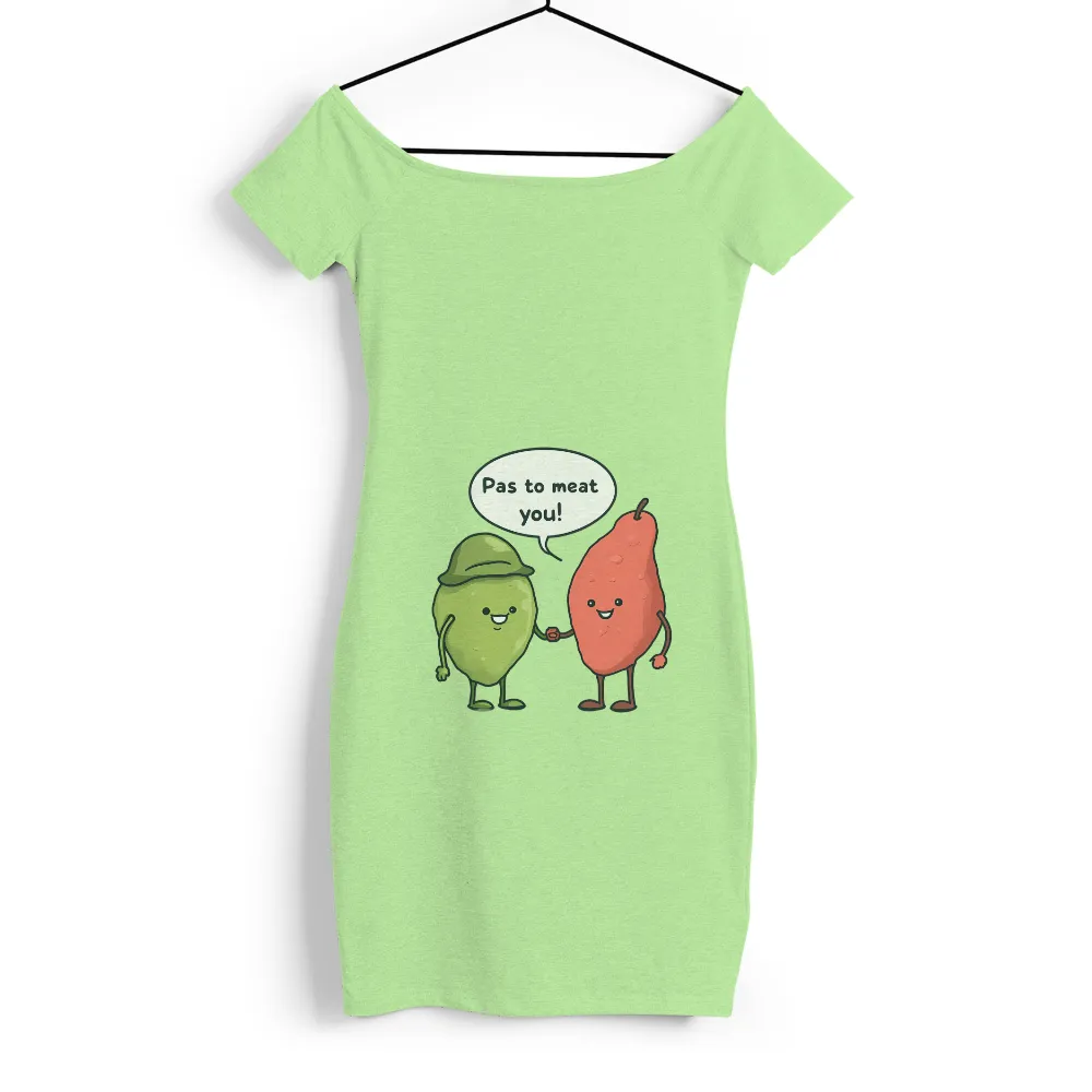 Shirts Graphic Tees: Pas to Meat You - Funny Pear and Lime Friendship|black market art t shirts