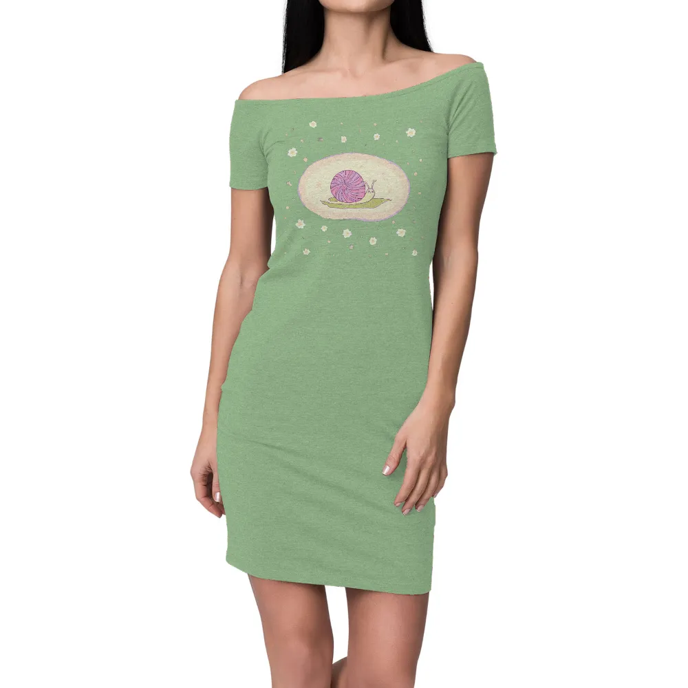 Custom Tee Shirts: Dreamy Snail Under the Starry Sky|stars hollow knit a thon shirt