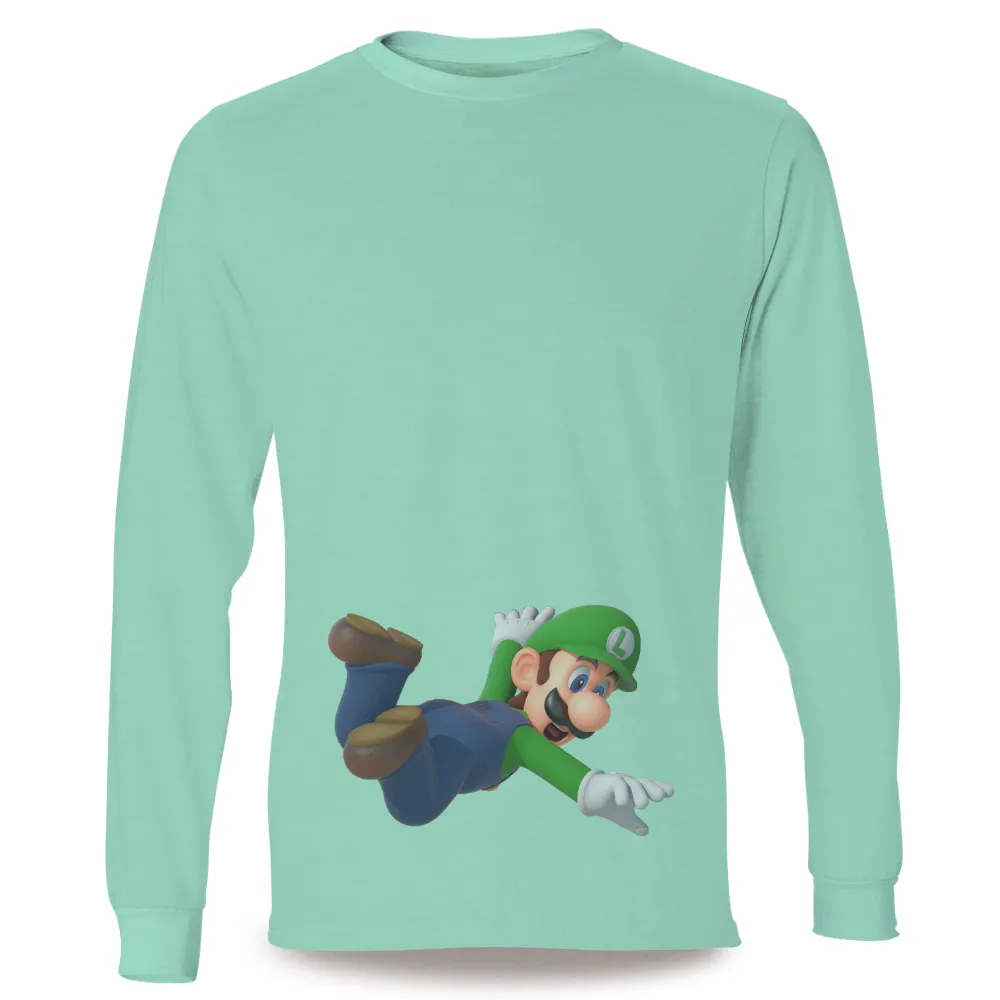 Tee Shirt Printing: Luigi's Leap into Adventure|my hero academia eraserhead merch