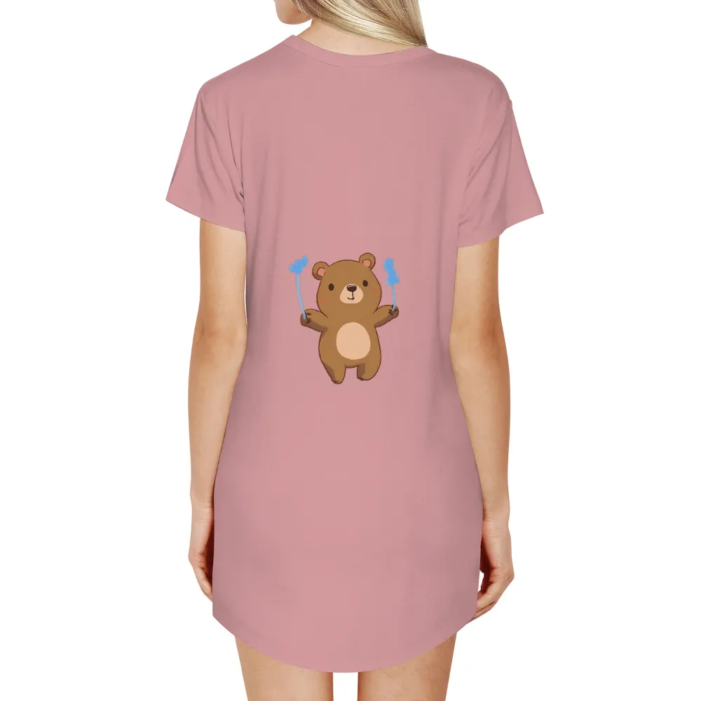 Custom Tee Shirts: Benny the Juggling Bear - Whimsical Fun|fortnite bear shirt