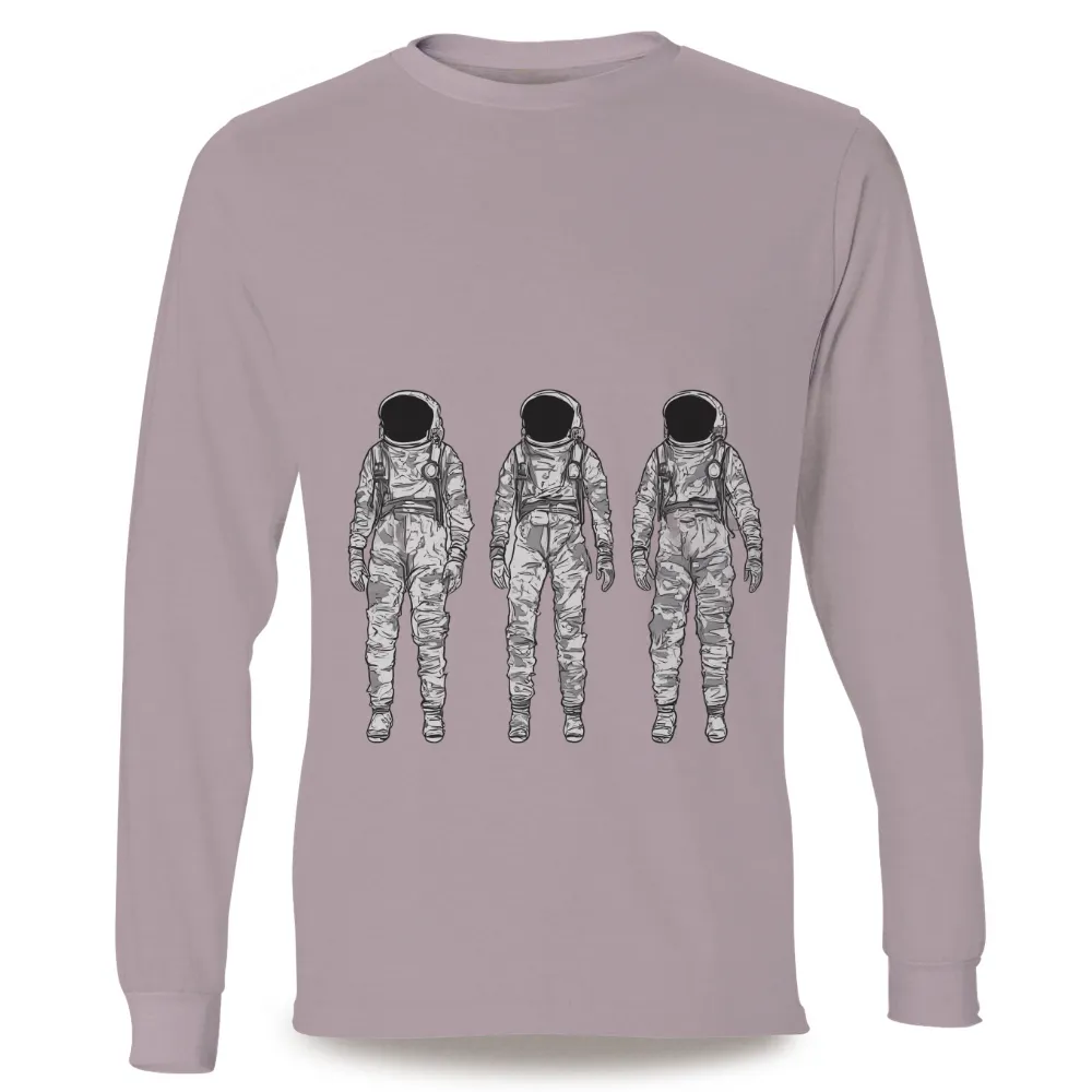 T-Shirts Custom: Vintage Astronauts - Explore the Cosmos|casual vintage sun moon t shirt