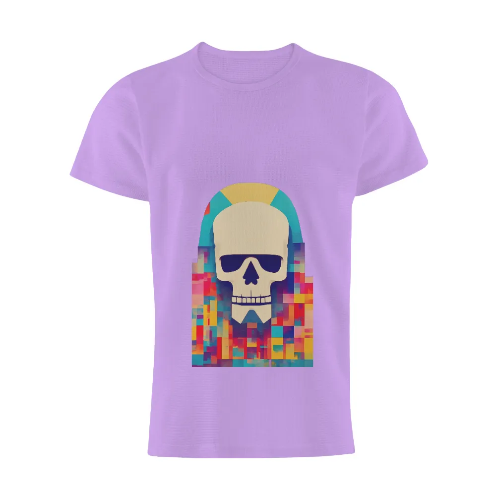 Tee Shirt Printing: Embrace Life's Duality with Vibrant Skull Design|roblox skull shirt