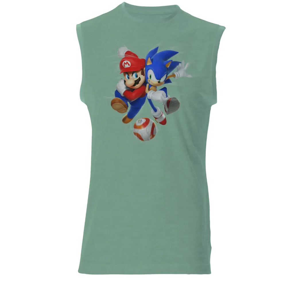 Tee Shirts Printed: Mario and Sonic Soccer Showdown|sonic the hedgehog t shirt tesco