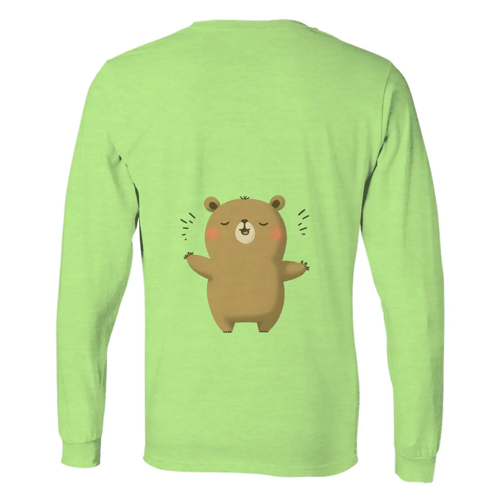 Graphic Tees: Benny's Joyful Dance - Whimsical Bear Design|cute pink t shirt roblox