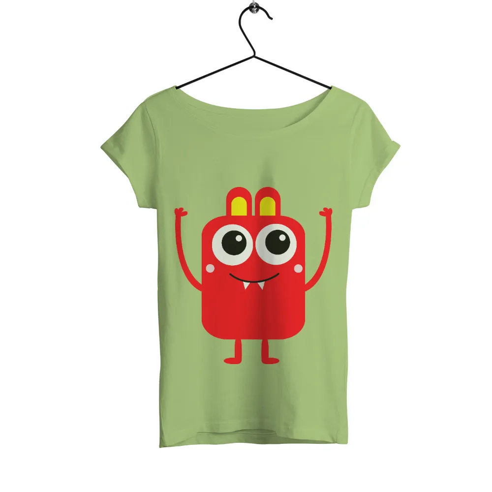 Shirts Graphic Tees: Embrace Positivity with Zippy the Red Monster|fun summer button down shirts