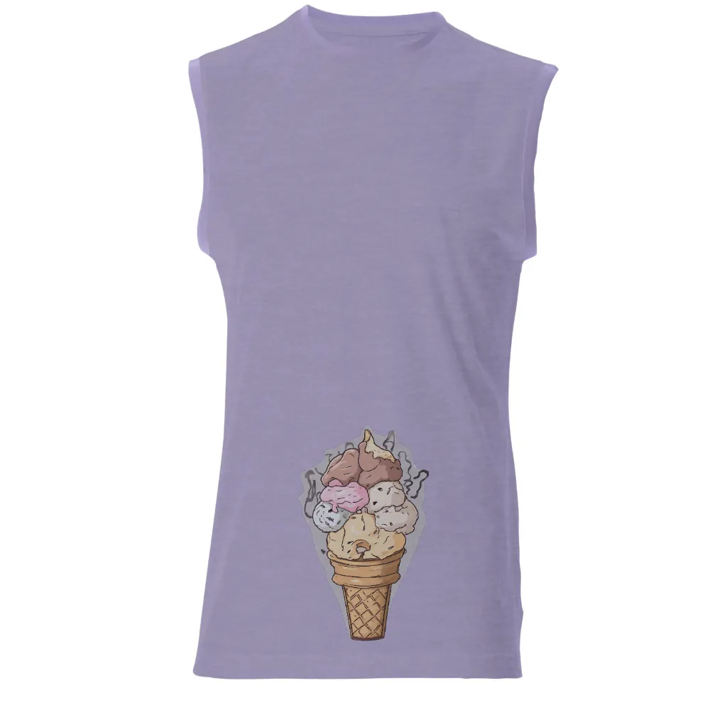 T-Shirts Custom: Ice Cream Cone of Summer Joys|ymca summer camp t shirts