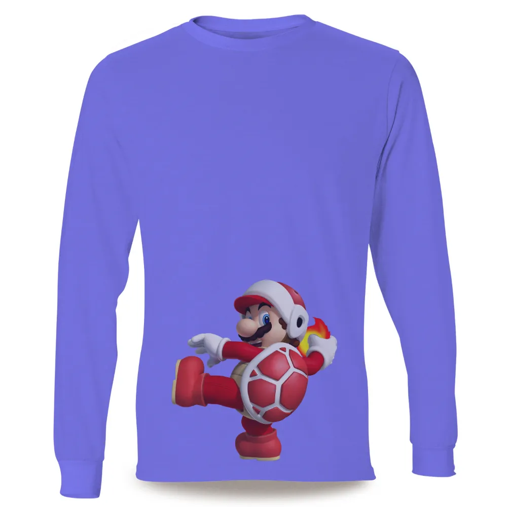 Tee Shirts Printed: Mario Sports Adventure - Gaming, Soccer, Power-Up|free fire t shirt black