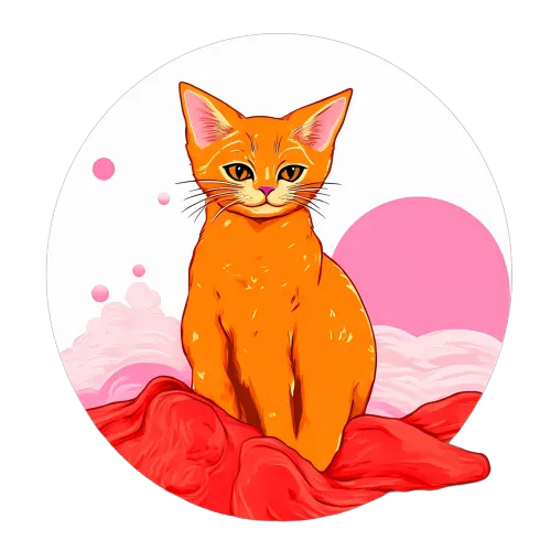 Shirts Graphic Tees: Ginger Cat Serenity - Cozy Moments