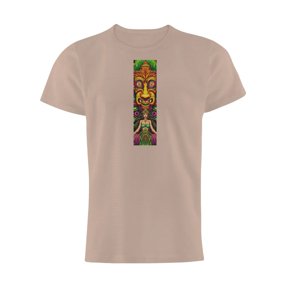 T-Shirts Custom: Embrace the Power of the Great Tiki with Artistic Designs| Connection to nature and the spirit world