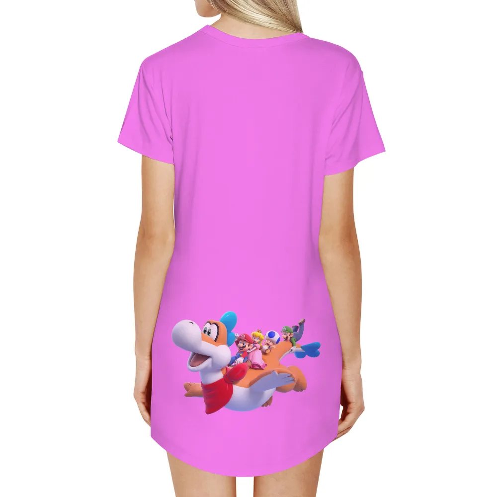 Customized Tee Shirts: Adventure with Mario and Friends|patent pending mario shirt