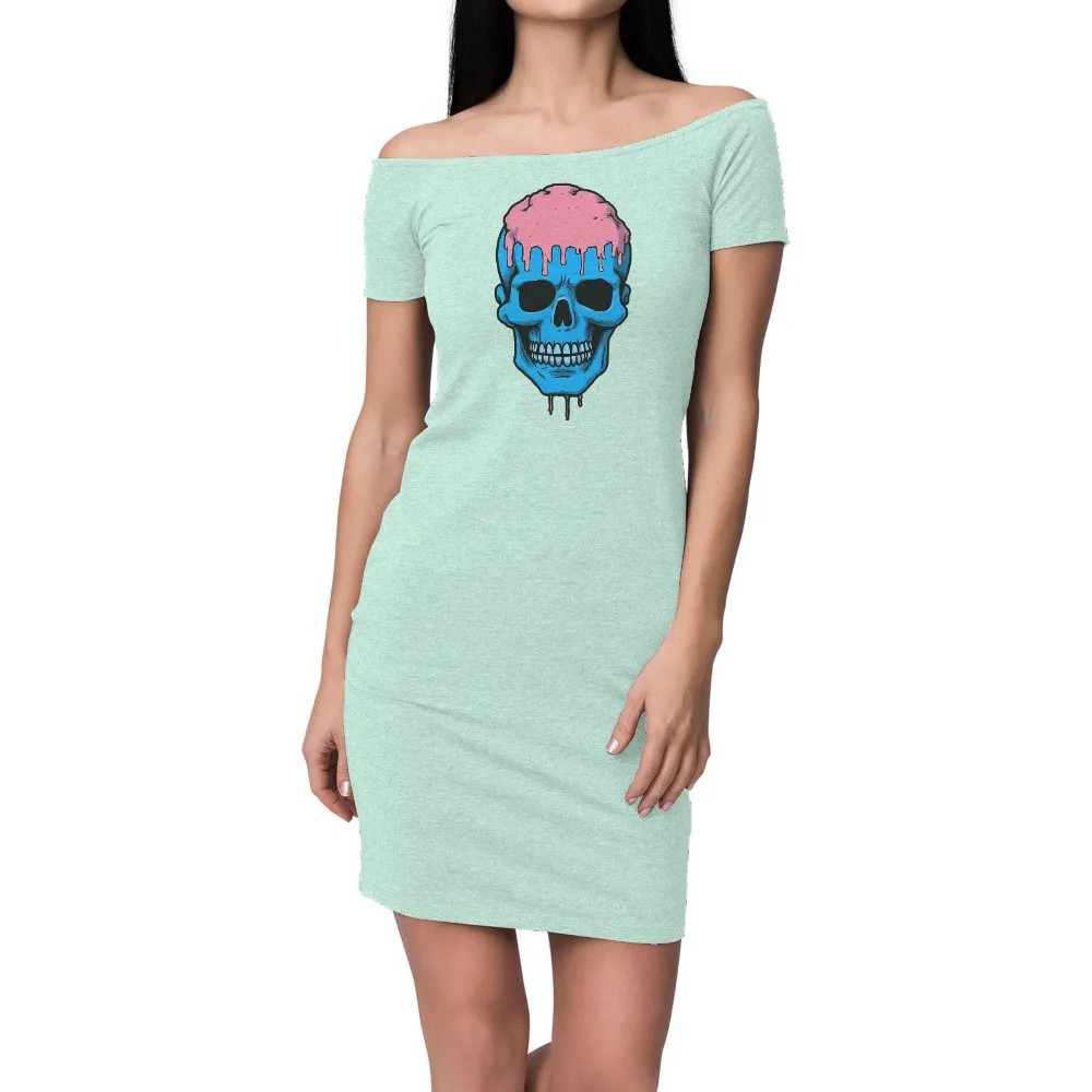 T-Shirts Custom: Melting Mind | Surreal Skull Design| surreal skull design