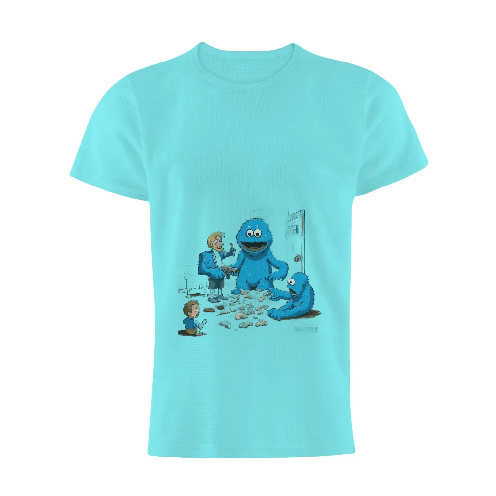 T-Shirts Custom: Detective Meets Cookie Creatures| dimly lit room