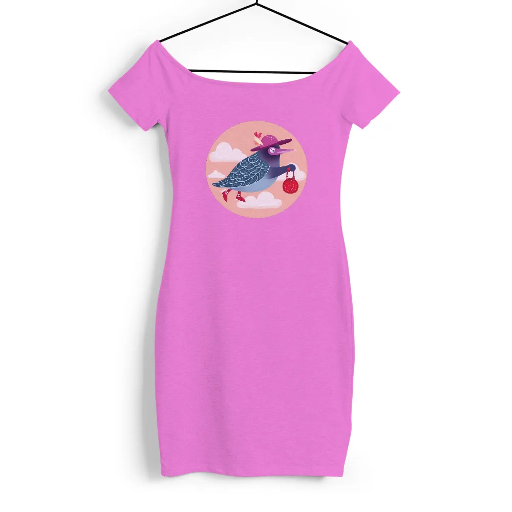 Shirts Graphic Tees: Whimsical Bird Bringing Joy|banksy joy millward