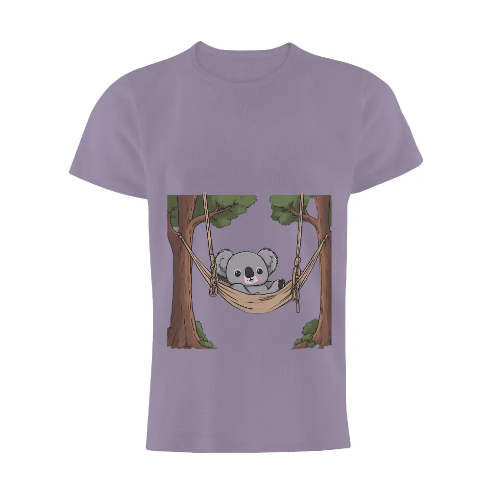 Custom T-Shirt Printing: Cozy Koala Hammock - Artistic Designs|cute diy shirts for summer