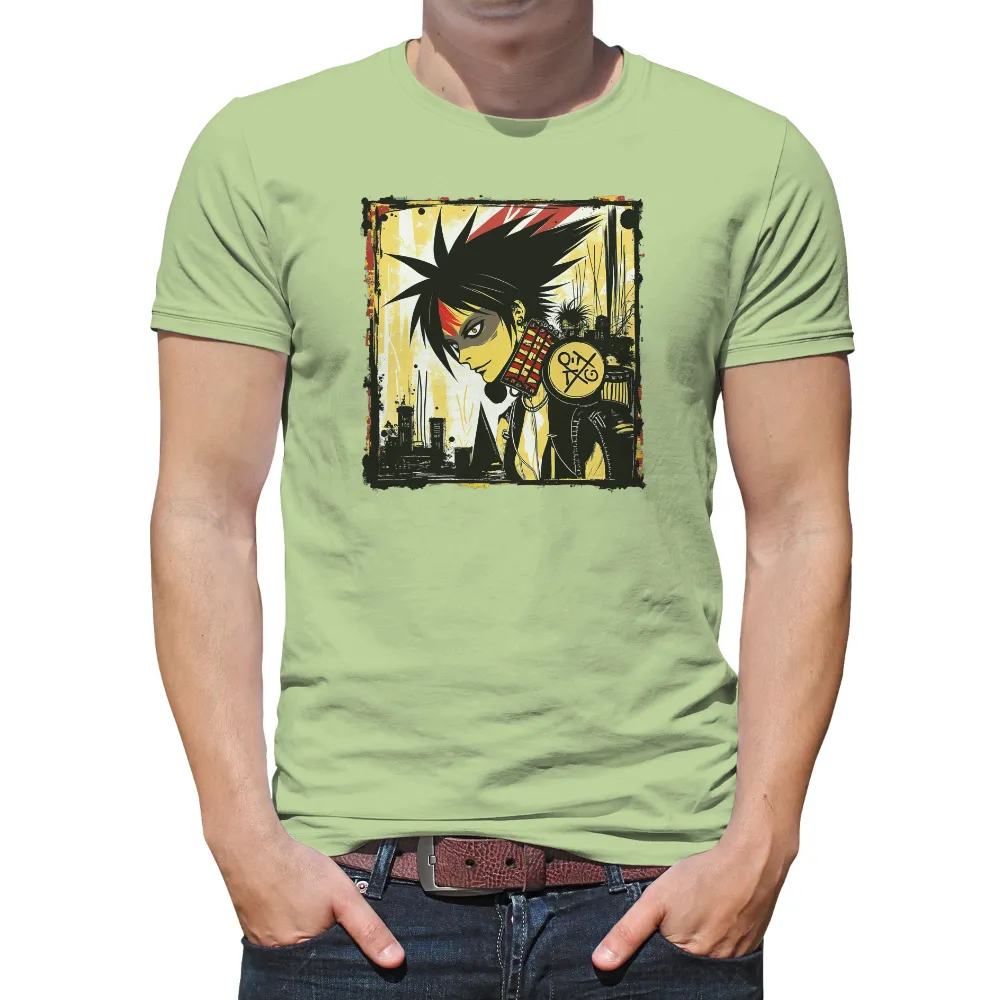 T-Shirts Design: Noodle's Cyberpunk Rebellion|roblox badge t shirt