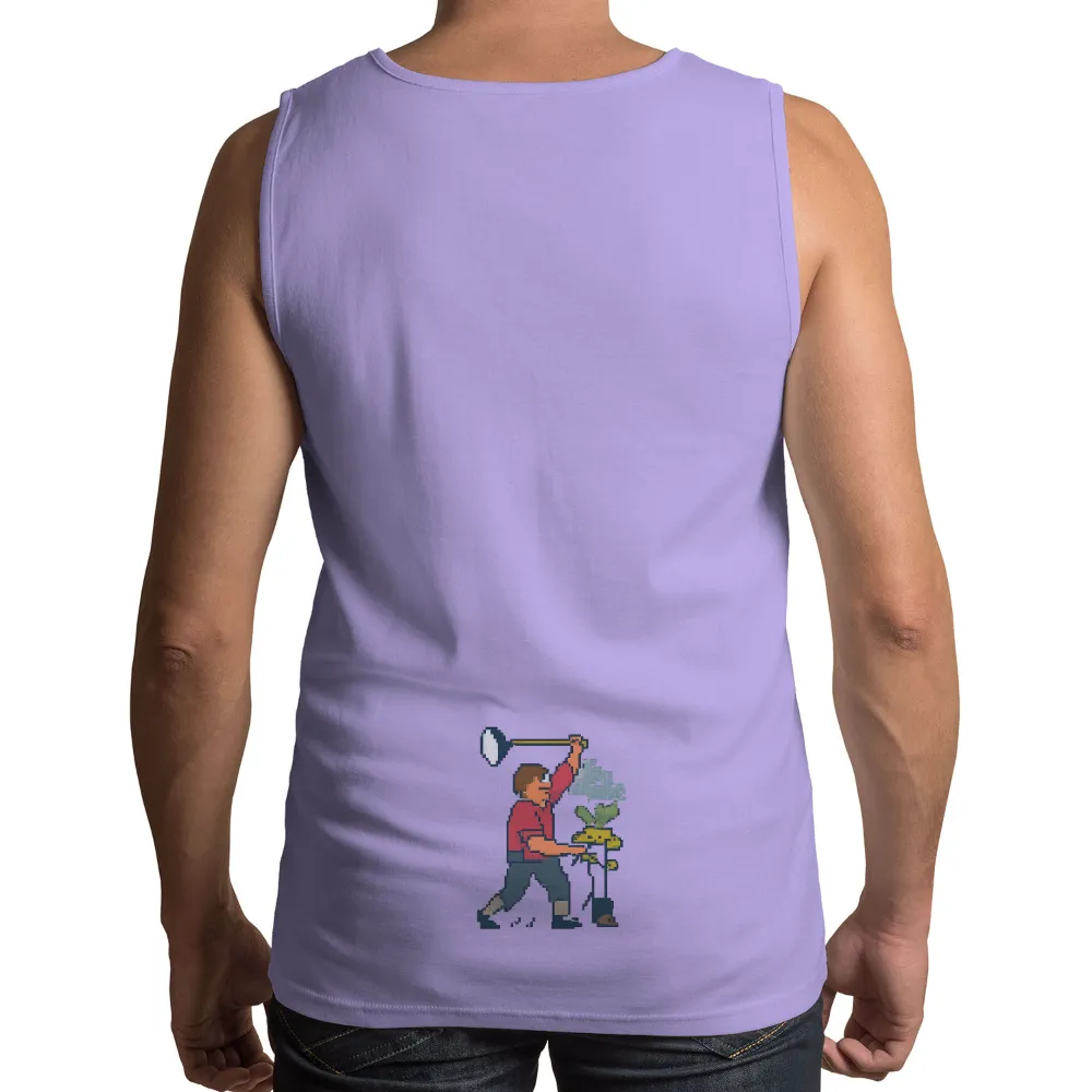 Tee Shirt Printing: Pixel Art Adventure - Alex's Quest|anti hero pocket tee