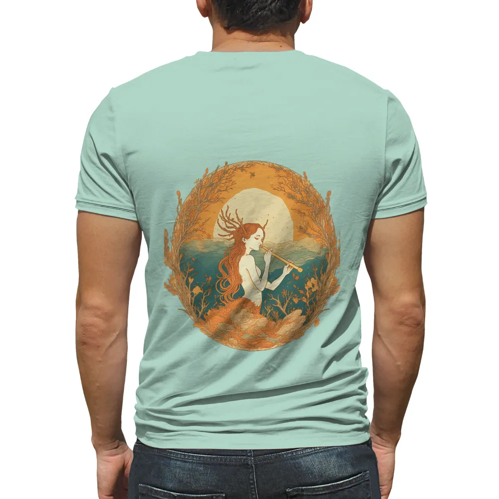 Shirts Graphic Tees: Nature's Melody - Autumn Forest Spirit|harmony day t shirts best and less