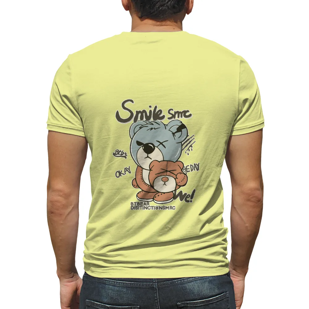 T-Shirts Custom: Smik the Bear - Resilience and Humor|mama bear rainbow shirt