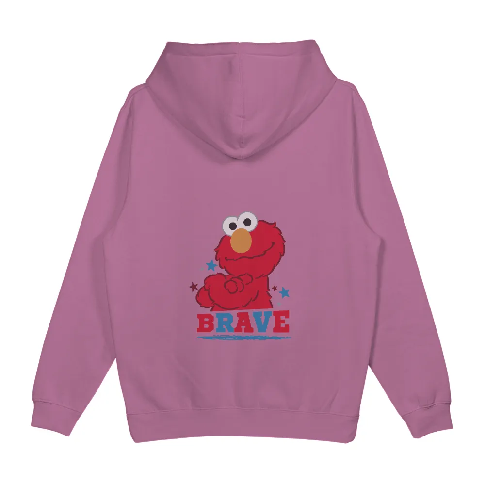 TShirt Design: Red Monster Flexing - Brave and Cheerful|the brave command dagwon