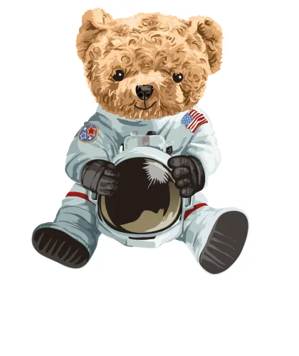 T-Shirts Pattern: Astro Bear - We Are Family Forever