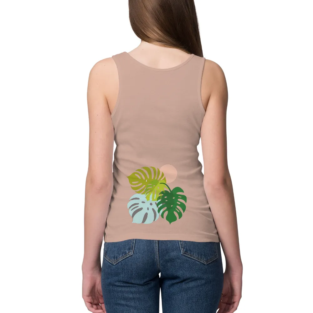 T-Shirt Printing: Monstera Leaves - Nature's Tranquility|roblox t shirt pink aesthetic