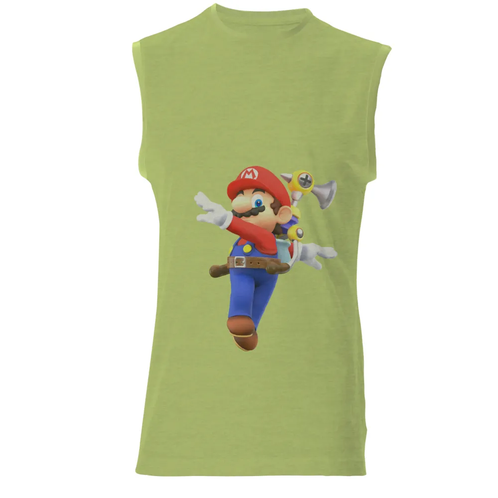 Graphic Tees: Mario's Leap of Joy - Gaming, Retro, Fun|bonkers mario t shirt