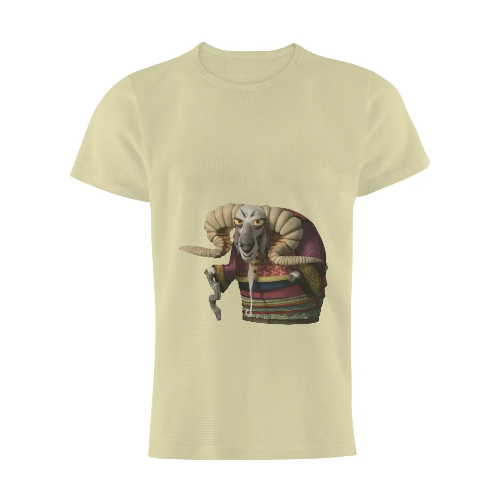 Shen the Wise Goat: Shirts Graphic Tees of Ancient Wisdom|traditional mardi gras shirt