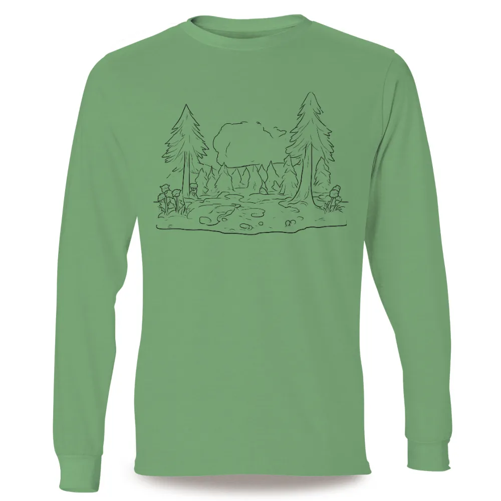 Tee Shirt Printing: Nature's Tranquility - Bear by the Lake|bear plus deer beer t shirt