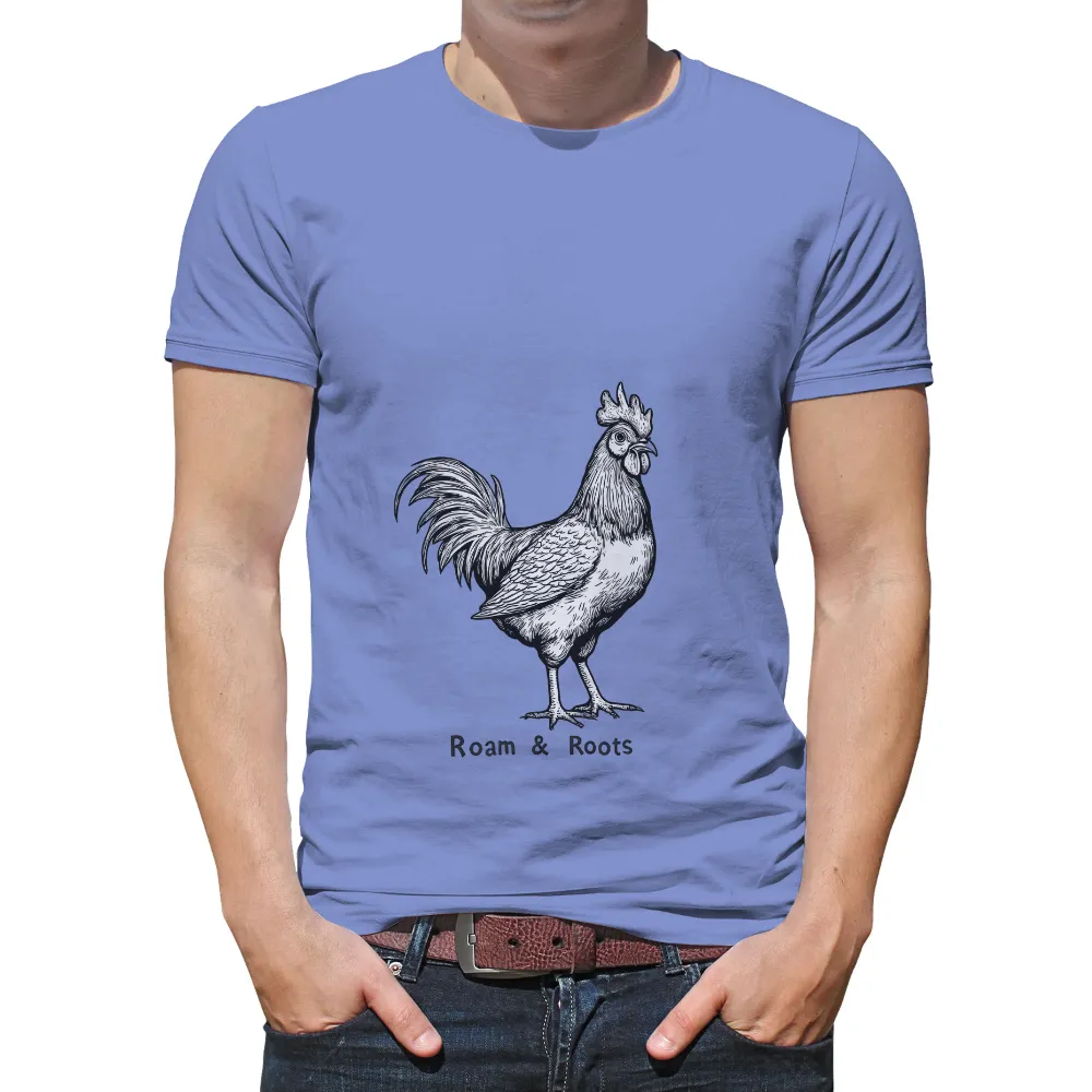 Rooster T-Shirts Design: Vintage Engraving Art|derek jeter t shirt vintage