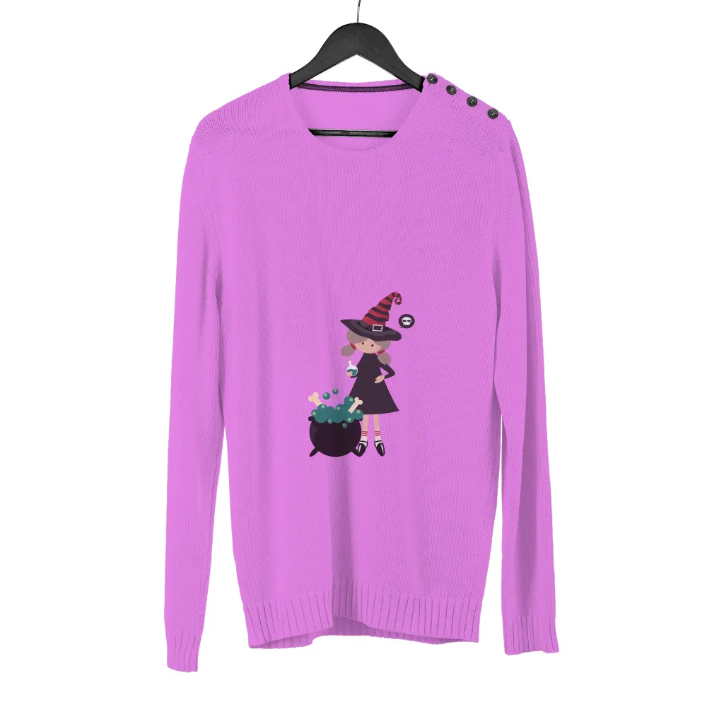 Graphic Tees: Joyful Witch Spreading Happiness with Magic Potion|forest doraemon t shirt